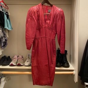 Michael Hoban North Beach Leather Vintage Dress